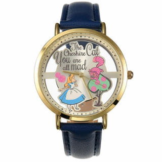 🇯🇵日本 DISNEY ALICE愛麗絲夢遊仙鏡 鏤空錶面錶 Alice watch ディズニー アリス腕時計 (J-axis 17AW)