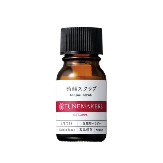 🇯🇵日本TUNEMAKERS 蒟蒻溫和磨砂潔面粉 Konjac Scrub 蒟蒻スクラブ 8g