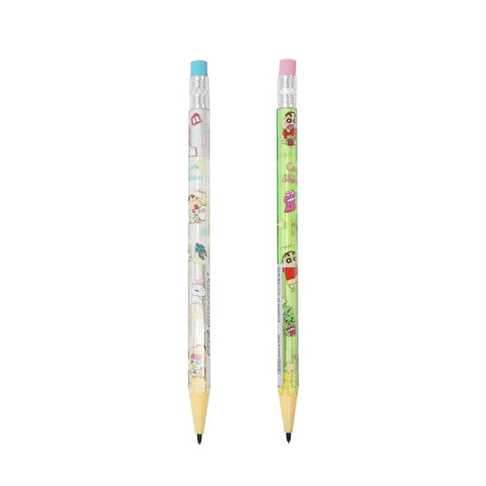 🇯🇵日本 蠟筆小新 SANRIO 六角鉛芯筆 Japan Sanrio  Crayon Shin-chan Pencil Style Mechanical Pencil クレヨンしんちゃん サンリオ ラブミーカラーズ  えんぴつ型六角シャープ