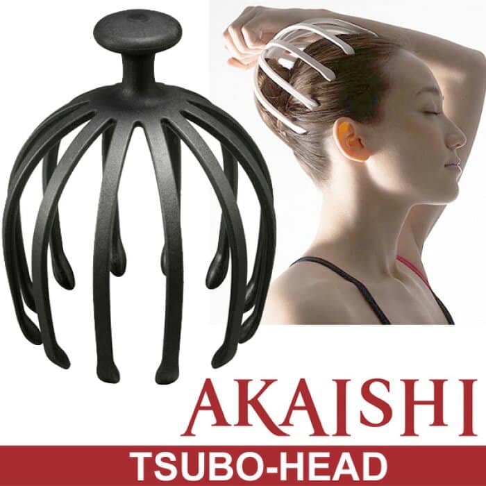 🇯🇵日本製| 令你仿如置身於SPA頭皮按摩中| AKAISHI TSU-BO 爪型頭皮按摩器 ツボヘッド