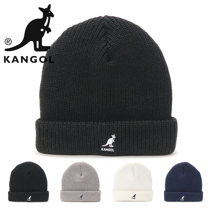 日本🇯🇵 KANGOL ACRYLIC PULL ON Black 冷帽 118769902-01 | 118769902-03 | 118769902-06 | 118769902-71 カンゴール ニット帽 ニット 帽子