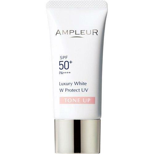 🇯🇵日本｜三重防禦：對抗UVA/UVB｜AMPLEUR 美白粉嫩亮膚物理防曬乳 Luxury White W Protect UV Tone Up アンプルール ラグジュアリーホワイト WプロテクトUVトーンアップ