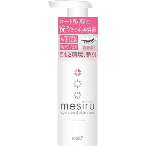 🇯🇵日本｜清潔同時修護睫毛｜樂敦 Rohto mesiru 美睫潔淨睫毛泡泡美容液 Eyelash Serum Wash 150ml ロート製薬の洗うまつ毛美容液 mesiru アイスキンケアシャンプー アイシャンプー